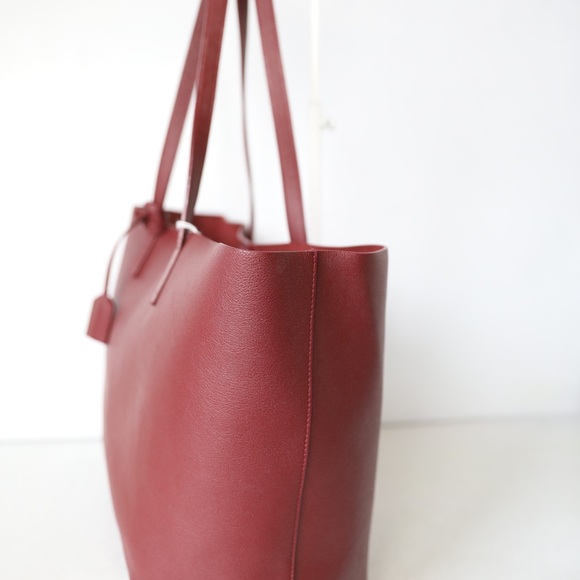 Saint Laurent Large Shopping Tote, Red - Picture 3 of 16
